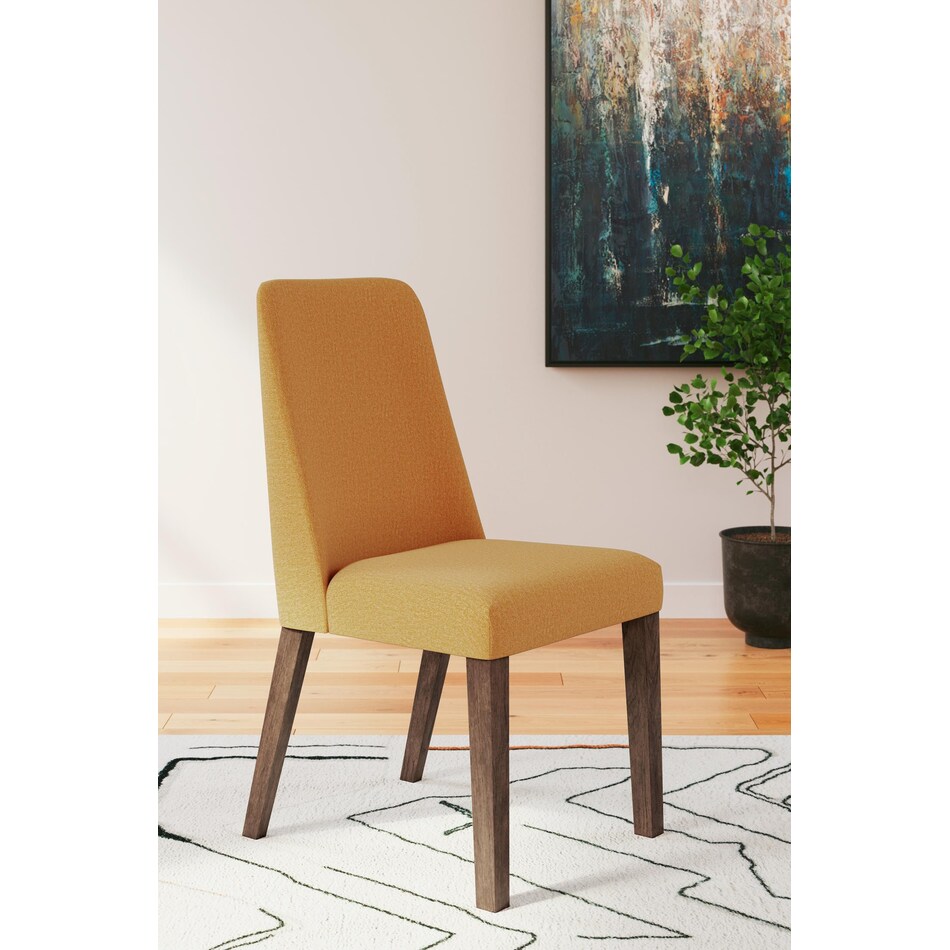 lyncott mustard side chair   
