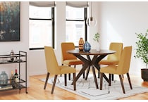 lyncott mustard side chair   