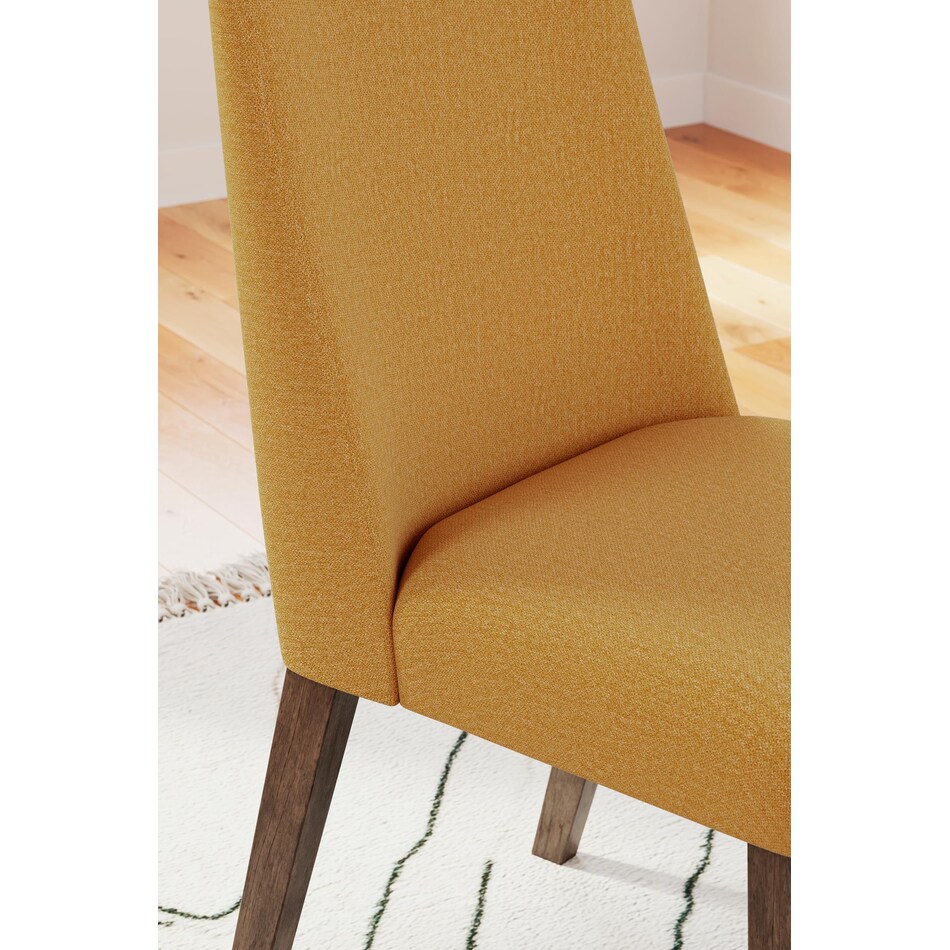 lyncott mustard side chair   