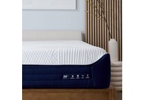 m night ice split head queen chassis blue white mattress queen   