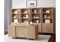 madison brown light desk   