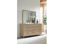 madison brown light mirror   