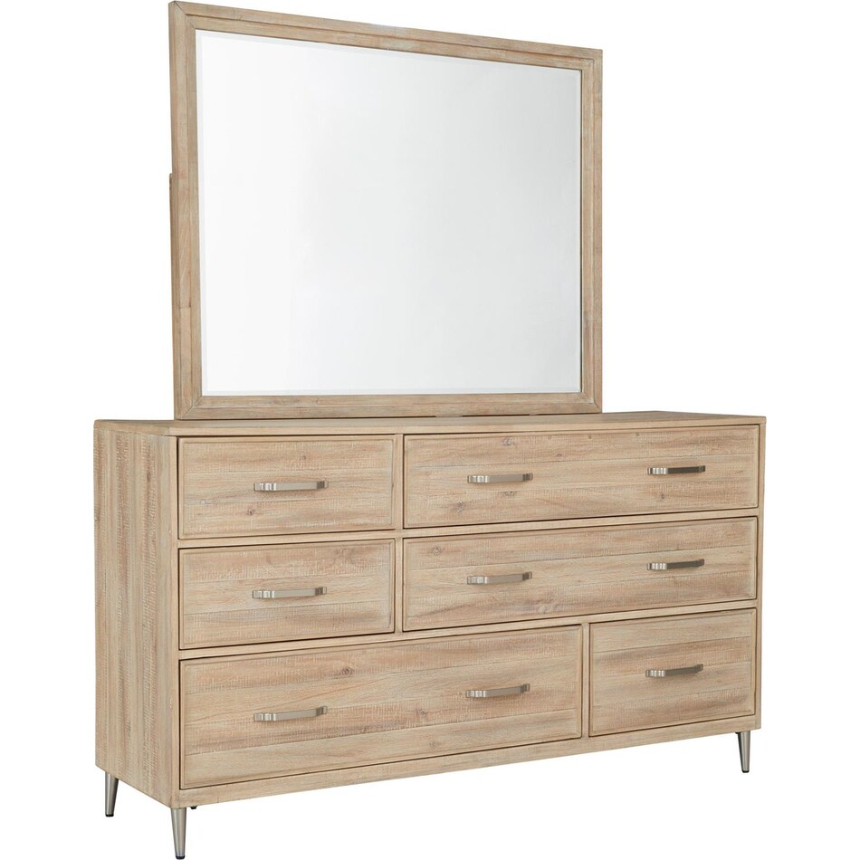 madison brown light mirror   