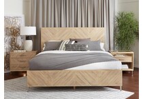 madison brown light nightstand   