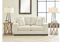maggie white loveseat   