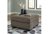 mahoney chocolate ottoman   