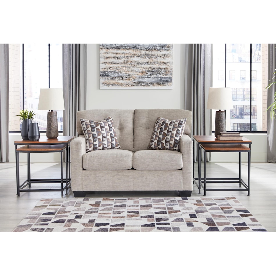 mahoney pebble loveseat   