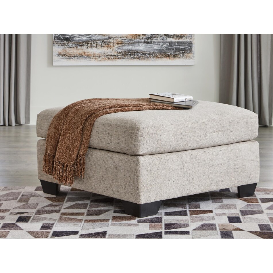 mahoney pebble ottoman   