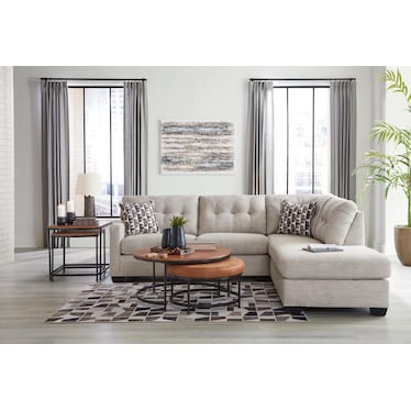 MAHONEY 2-PC SECTIONAL WITH CHAISE