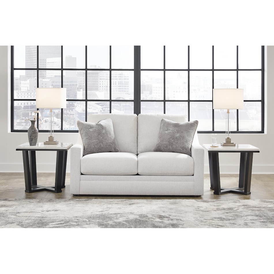 maitelynn chalk loveseat   