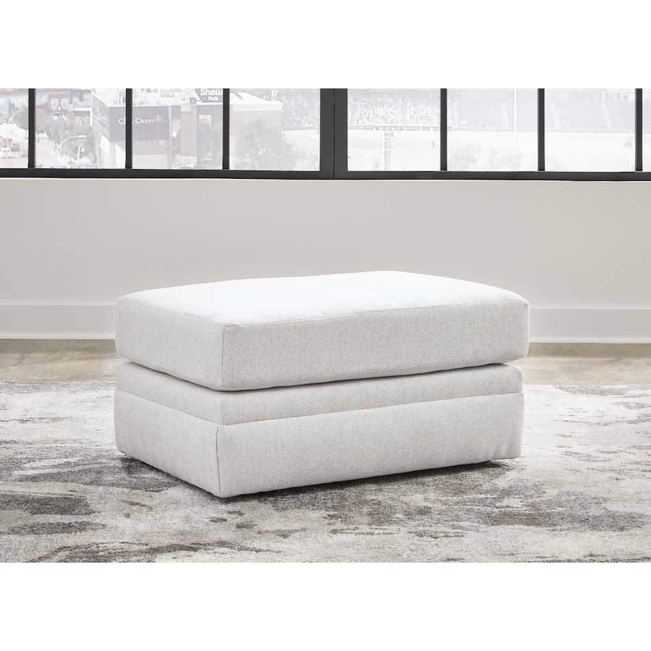 maitelynn white ottoman   