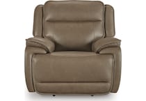 malcesine brown power leather recliner   