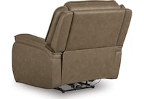 malcesine brown power leather recliner   