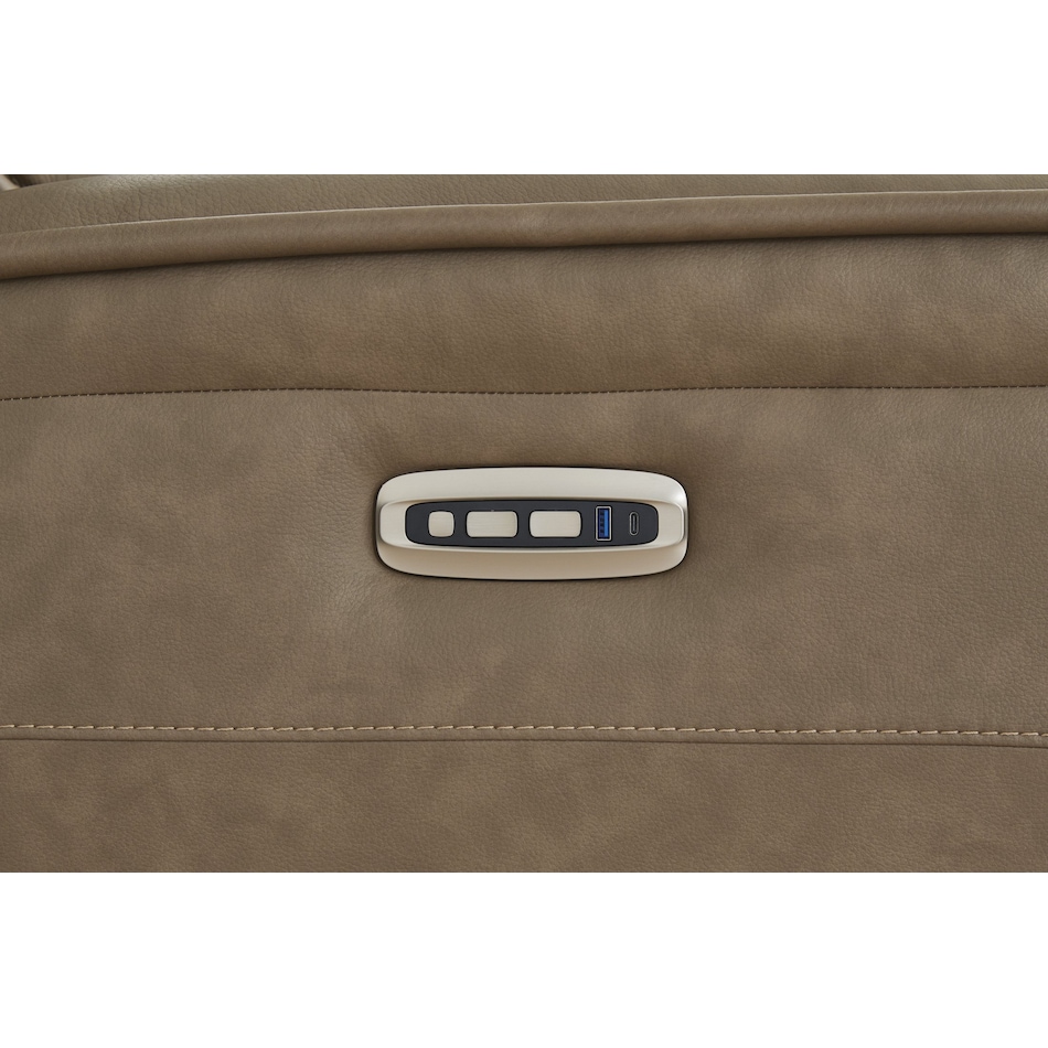 malcesine brown power leather recliner   