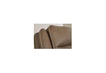 malcesine brown power leather reclining console loveseat   