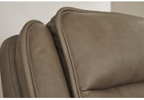 malcesine brown power leather reclining sofa   