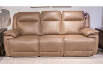 malcesine power leather reclining sofa   