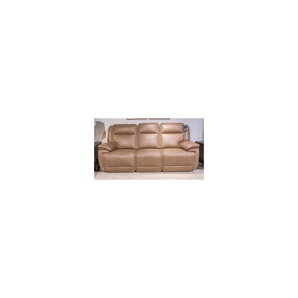malcesine power leather reclining sofa   