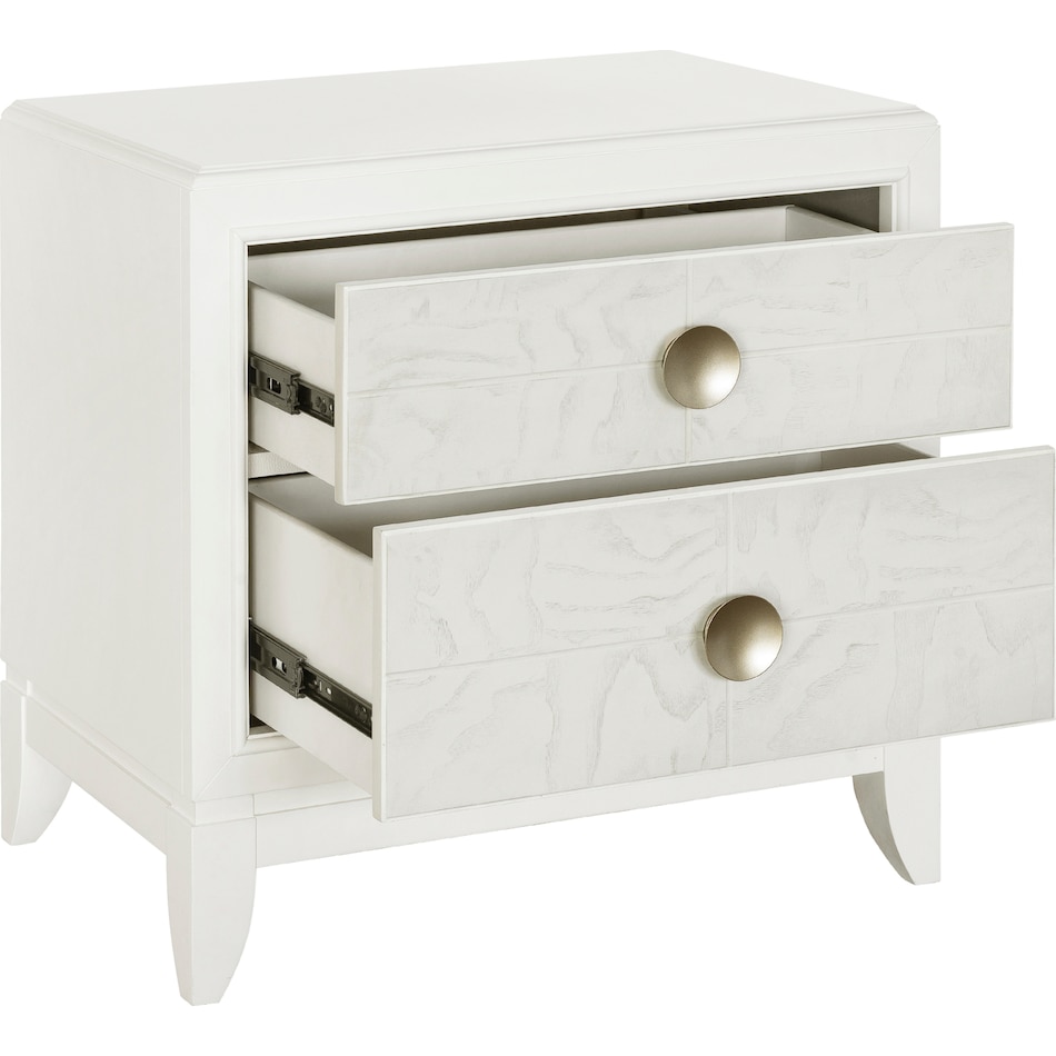 malibu white nightstand   