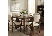 manon pecan side chair   