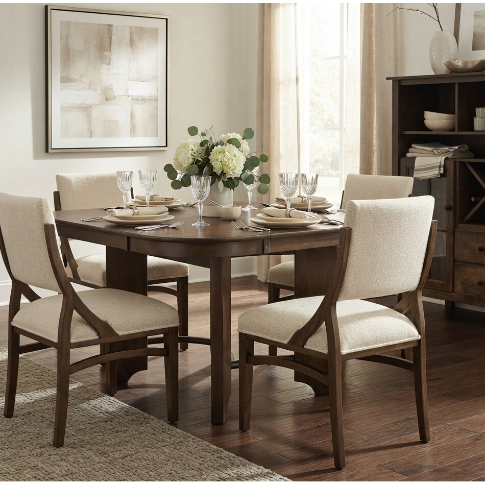 manon pecan side chair   