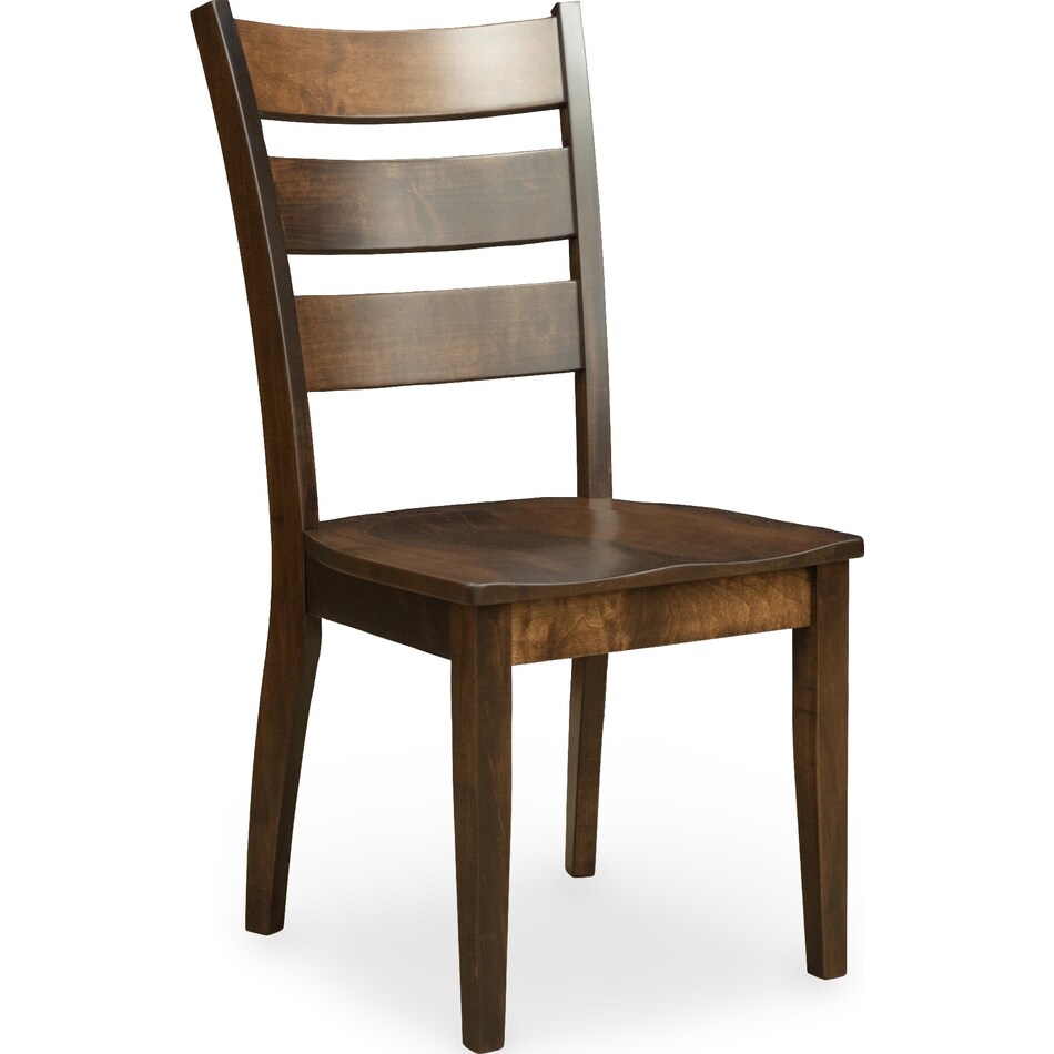 manon pecan side chair   