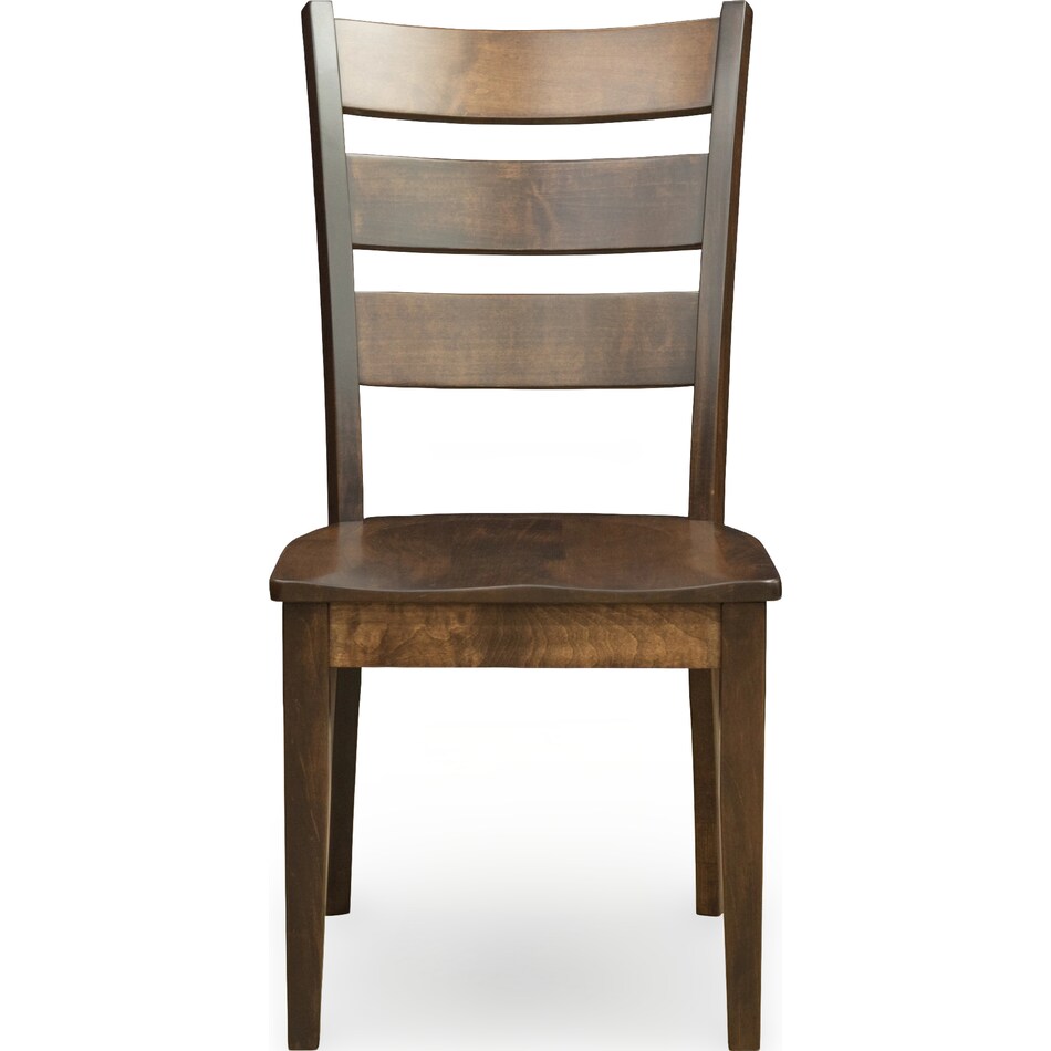 manon pecan side chair   