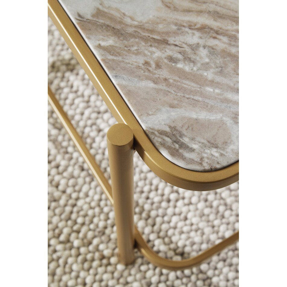 manor stone gold natural cocktail table   