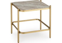 manor stone gold natural end table   