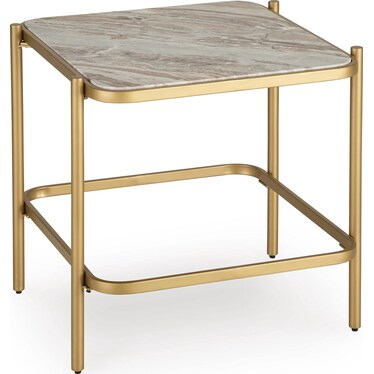 MANOR STONE END TABLE