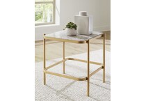 manor stone gold natural end table   