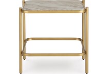 manor stone gold natural end table   