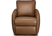 maple fawn leather rocker recliner   