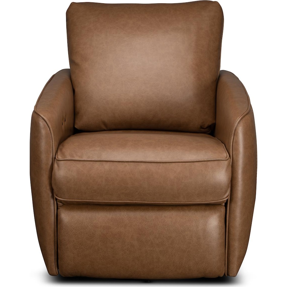 maple fawn leather rocker recliner   
