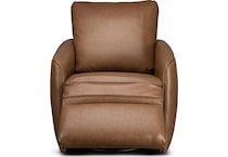maple fawn leather rocker recliner   