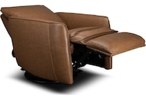 maple fawn leather rocker recliner   