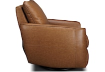 maple fawn leather rocker recliner   