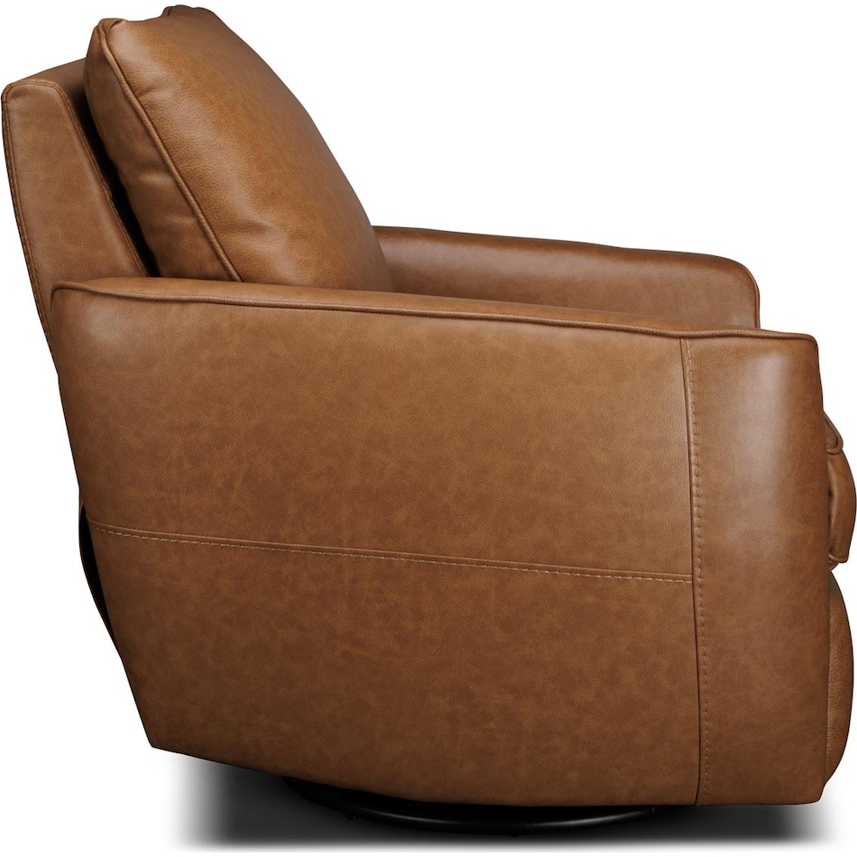 maple fawn leather rocker recliner   