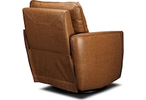maple fawn leather rocker recliner   