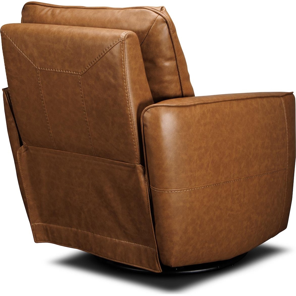 maple fawn leather rocker recliner   
