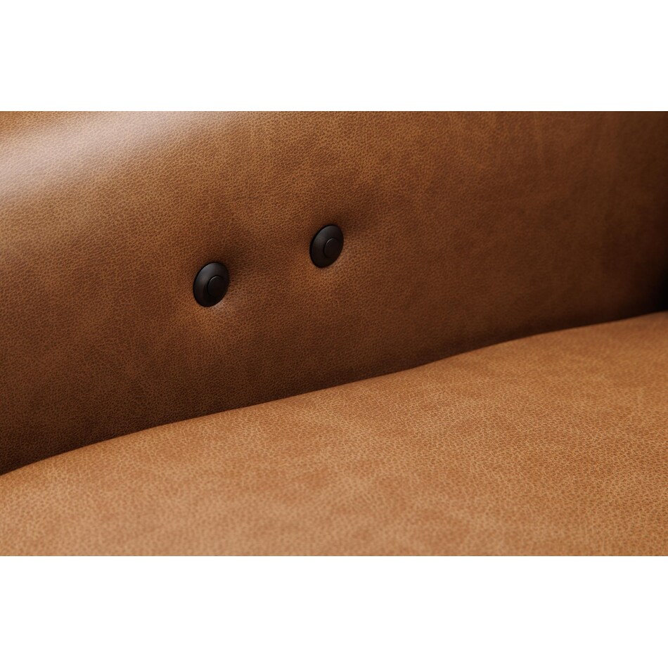 maple fawn leather rocker recliner   