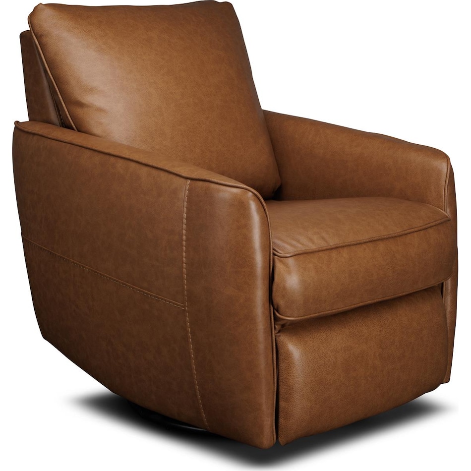 maple fawn leather rocker recliner   