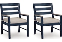 marby shores blue gray arm chair   