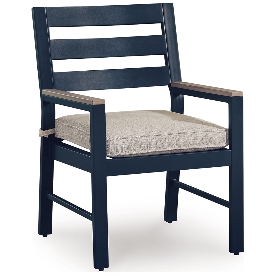 marby shores blue gray arm chair   