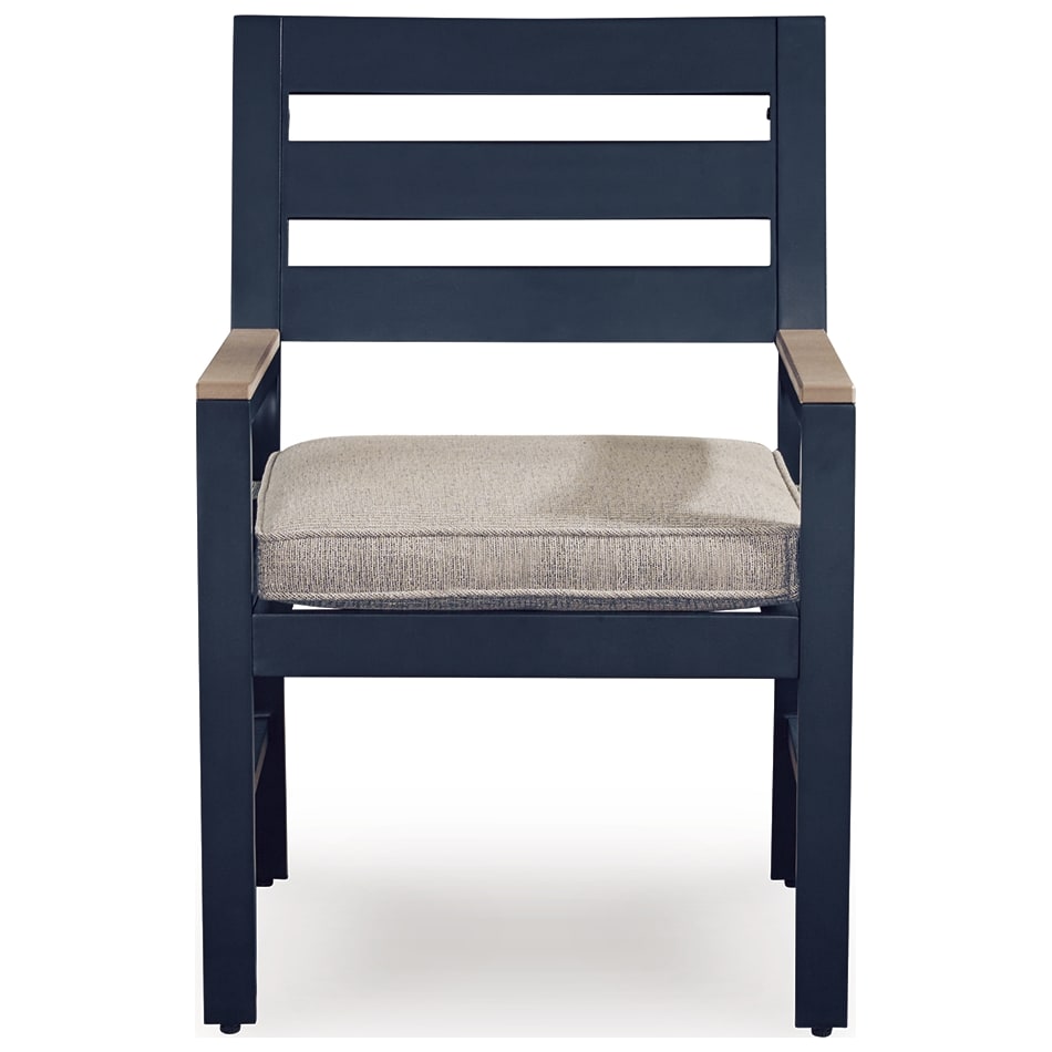 marby shores blue gray arm chair   