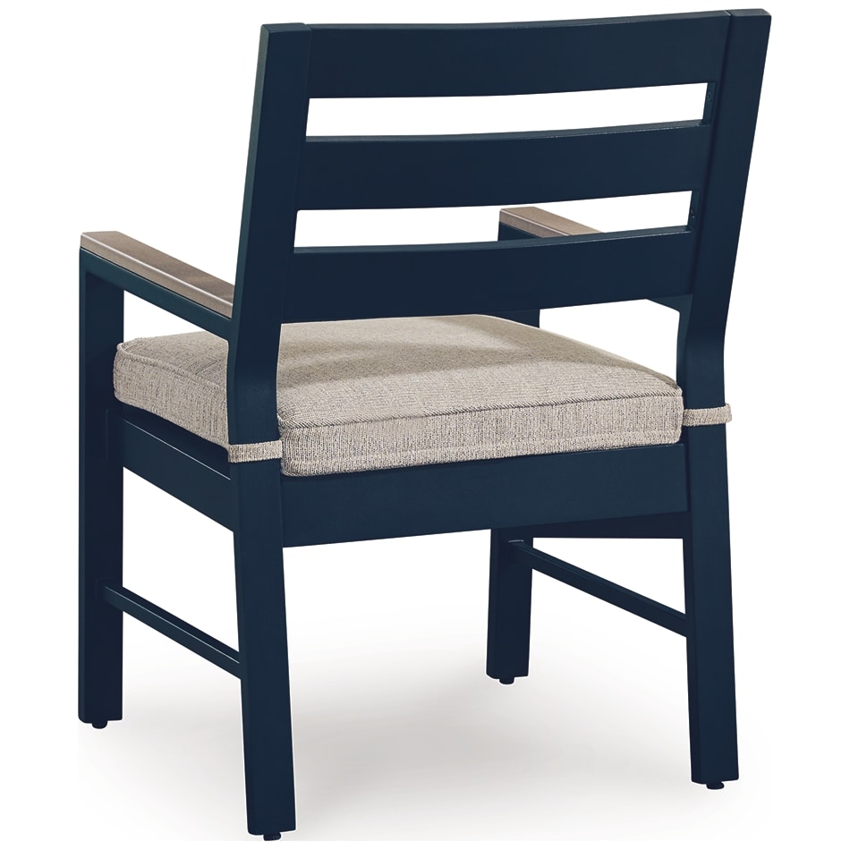 marby shores blue gray arm chair   