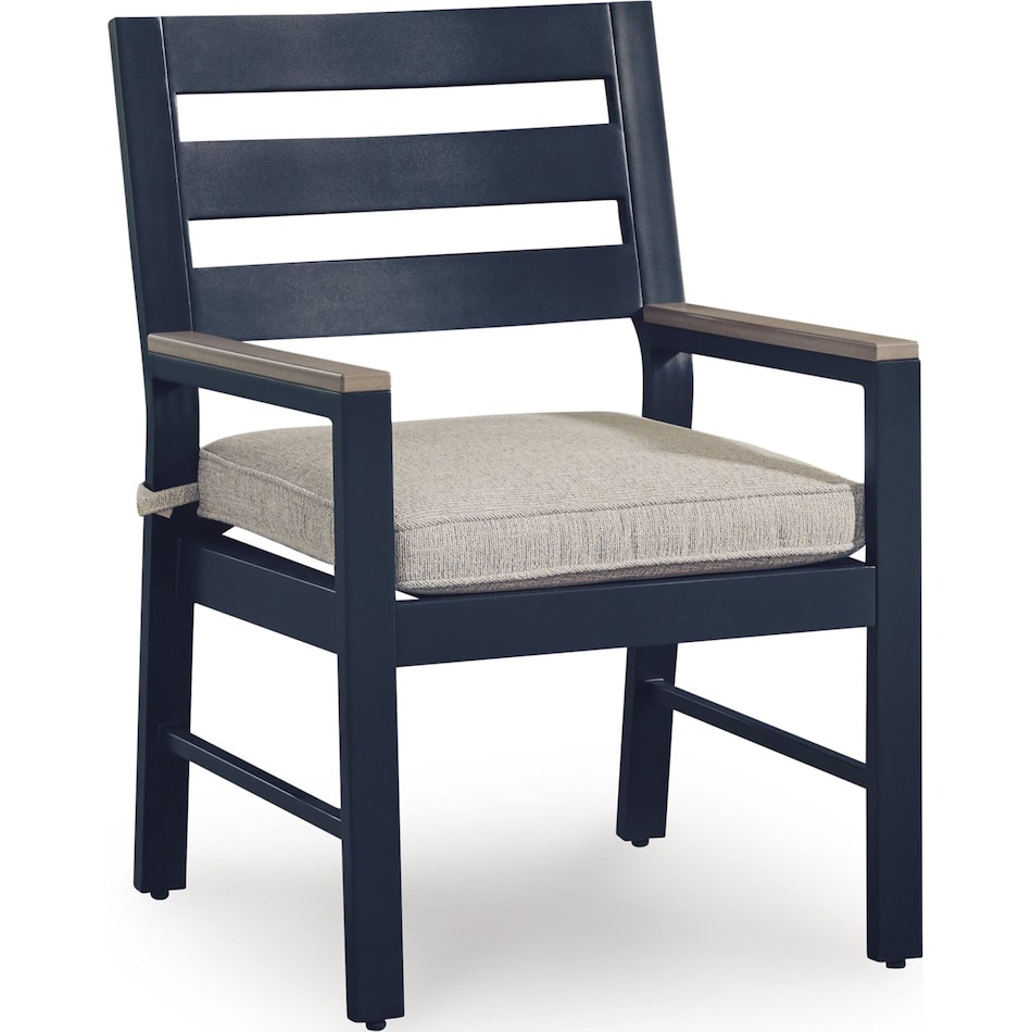 marby shores blue gray arm chair   