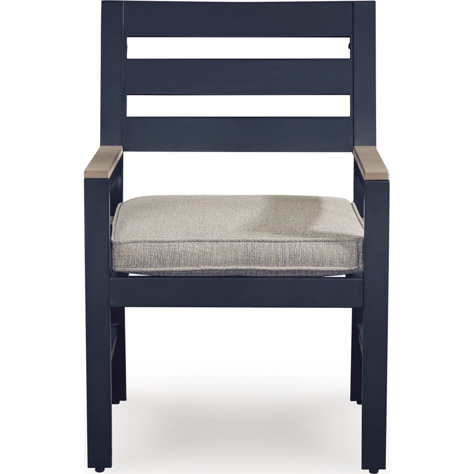 marby shores blue gray arm chair   