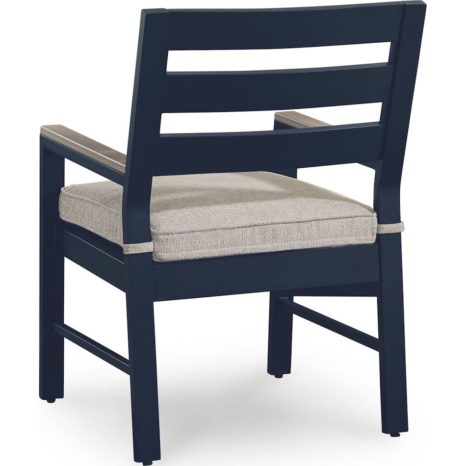 marby shores blue gray arm chair   