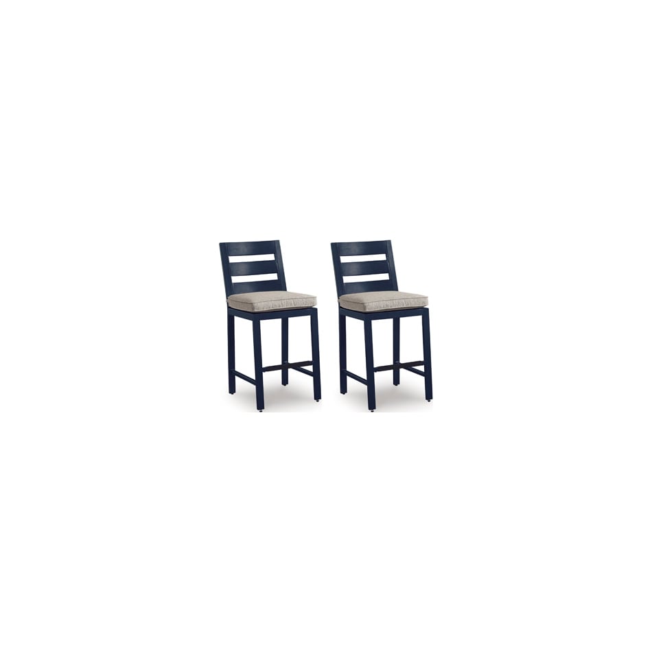 marby shores blue gray barstool outdoor   